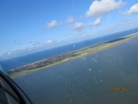 Nordsee 2017 (161)  Eindrehen in Gegenanflug Flugpplatz Wangerooge